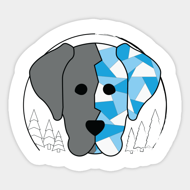 Geometric Silver Lab Sticker by Kali Farnsworth